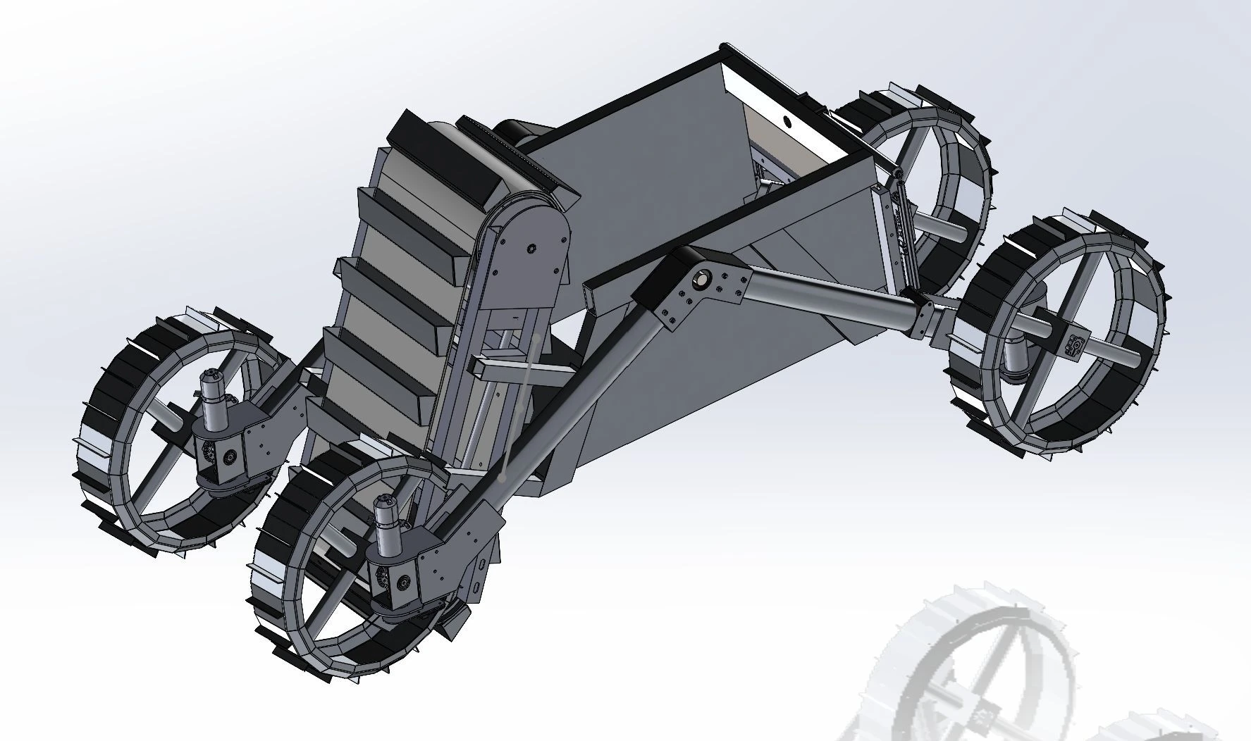 Complete rover CAD from the mechanical team CDR