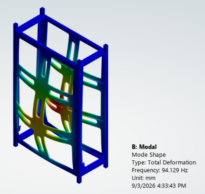 Earlier CDR first structural mode shape